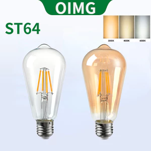 Bóng đèn dây tóc OIMG LED Retro Edison ST64 220V E27 2W / 4W / 6W / 8W / 12W / 16W Ánh sáng trắng 6000K Ánh sáng trung tính 4000K Ánh sáng ấm áp 3000K