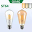 Bóng đèn dây tóc OIMG LED Retro Edison ST64 220V E27 2W / 4W / 6W / 8W / 12W / 16W Ánh sáng trắng 6000K Ánh sáng trung tính 4000K Ánh sáng ấm áp 3000K