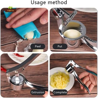 Máy ép tỏi bằng thép không gỉ - Máy nghiền gừng cầm tay để nấu ăn tại nhà