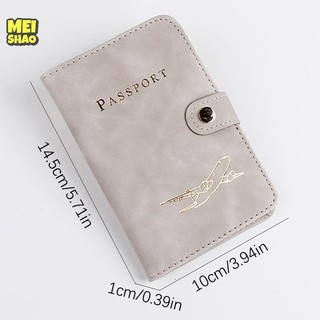 MeiShao Chống Thấm Nước Hộ Chiếu Bao Da Du Lịch Thẻ Tín Dụng Ví Dễ Thương Sổ Hộ Chiếu Dành Cho Nữ / Nam Bao Hộ Chiếu