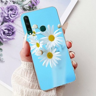 Dành Cho Huawei Y6P Ốp Lưng MED-LX9N ART-L29 Vỏ Silicon Mềm Hình Bướm Đá Cẩm Thạch Sang Trọng Cho Huawei Enjoy 20E MLD-AL10 Ốp Lưng