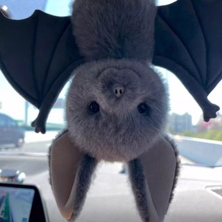 Halloween Upside Down Bat Sang Trọng Búp Bê Mặt Dây Chuyền Không Khí Trang Trí Dễ Thương Little Bat Cotton Búp Bê Ngủ Búp Bê