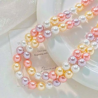[N1049] Dây Chuyền Hạt Ngọc Trai Nhân Tạo Lớn Mix Nhiều Màu Sang Trọng Cho Nữ, Phù Hợp Mang Nhiều Dịp - DAISYN