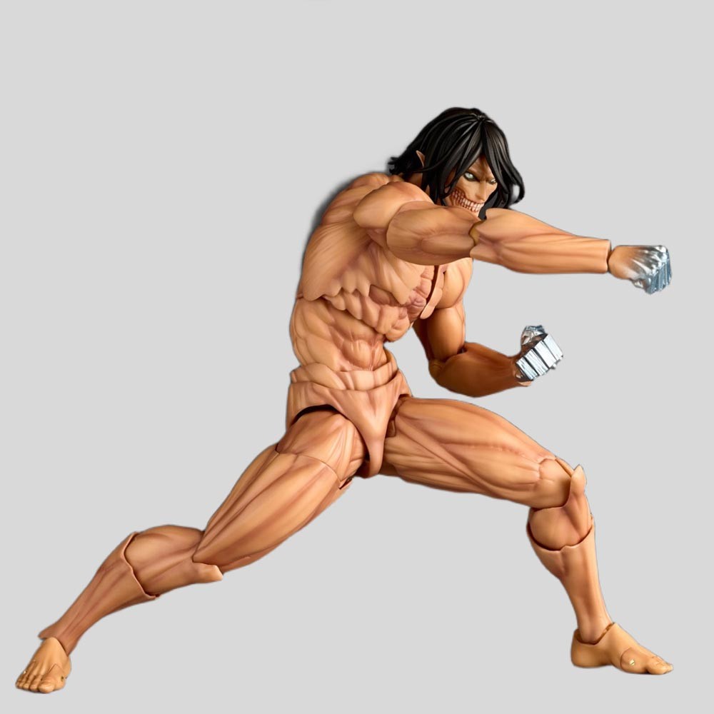 Attack on Titan Eren Jaeger Action Figure Revoltech Amazing Yamaguchi Eren Yeager Model Toys Figures Movable PVC Collection Doll
