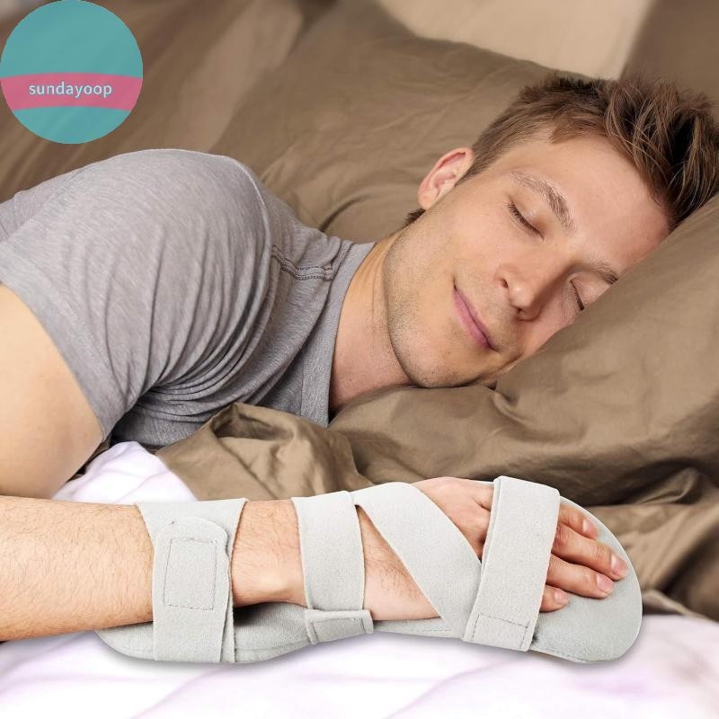 SUND Stroke Hand Brace Hỗ trợ ngón tay ban đêm Nẹp tay Hỗ trợ chỉnh hình Cổ tay Còn lại Viêm khớp Viêm gân Phục hồi chức năng VN