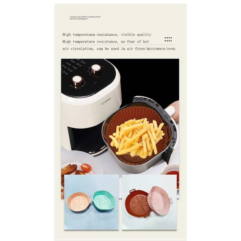 Air Fryer Mat Dày Thực Phẩm Cao Cấp Thảm Nướng Bánh Silicon Sử Dụng Tại Nhà Khay Nướng Bánh Nồi Chiên Không Khí