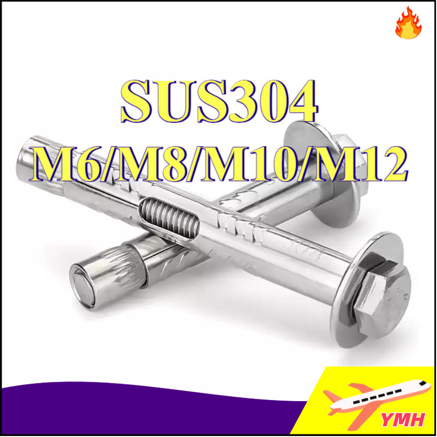 [Giao hàng nhanh chóng] Tắc kê nở đầu lục giác inox ( Bu lông nở đầu ...