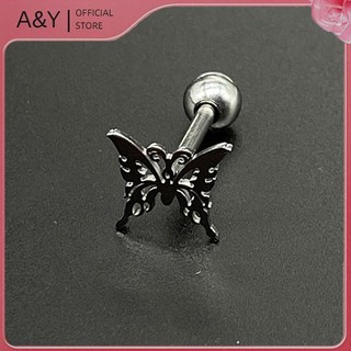 A & Y 316L Thép Titan Punk Rỗng Xuyên Lưỡi Nhẫn Dành Cho Nữ Trang Sức Cơ Thể Thời Trang Đơn Giản Lưỡi Đinh Viền Môi Trang Sức Cơ Thể.