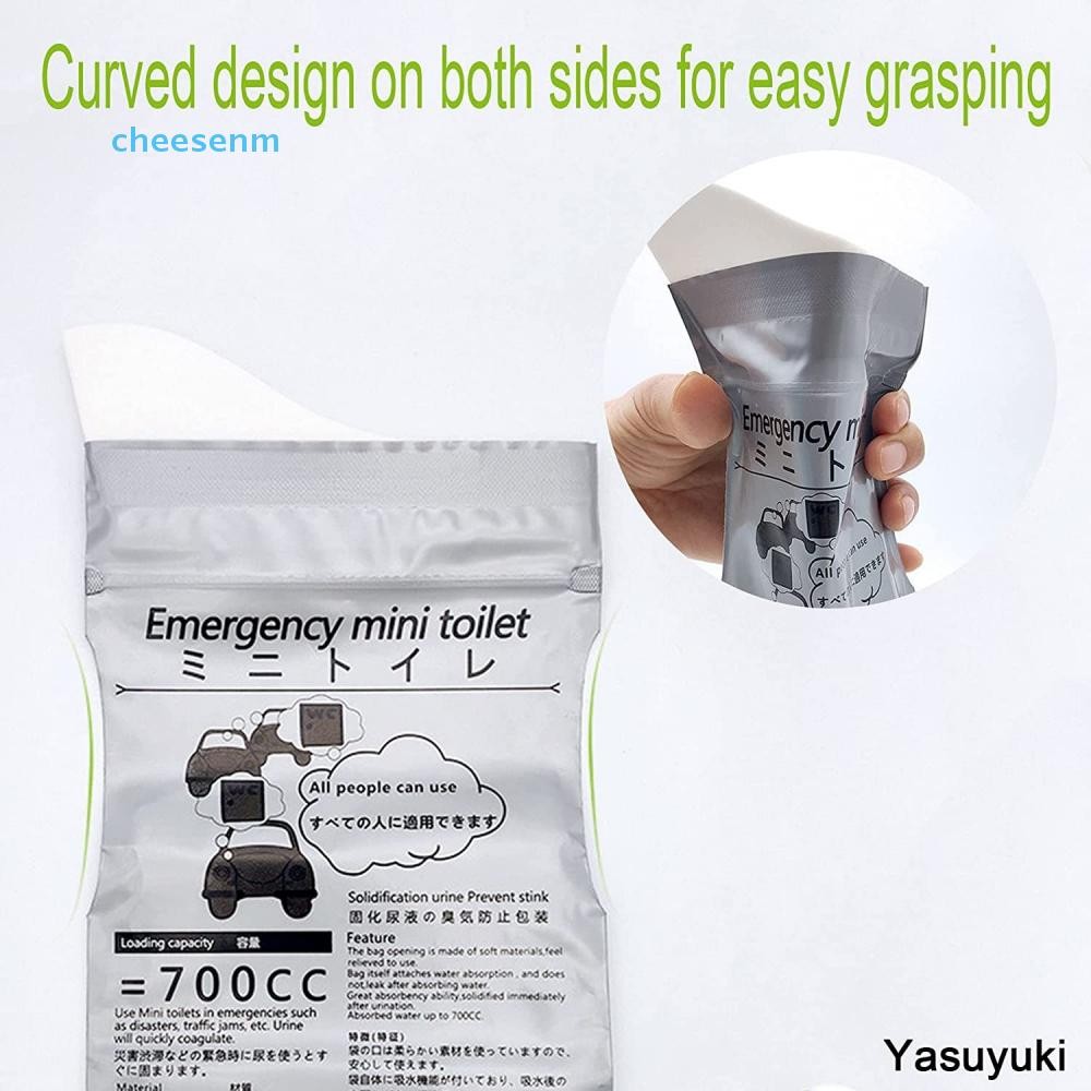Cheenm 1 / 5 Túi Đi Tiểu Khẩn Cấp Ngoài Trời 700ml Dễ Dàng Mang Đi Piss Túi Du Lịch Di Động Vệ Sinh Cho Bé Nữ Nam Vomit Túi VN