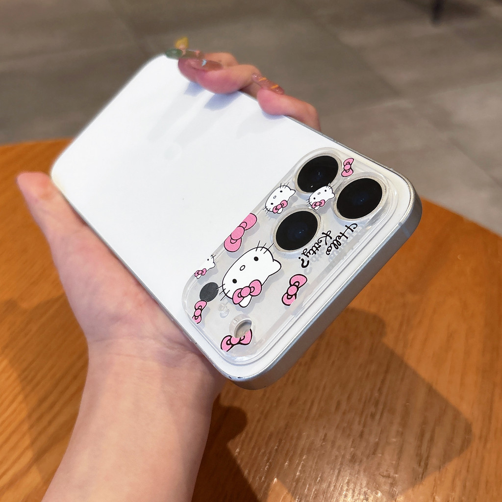 Dành Cho iPhone 17 / 17 Pro / 17 Pro Max / 16 Pro Max Phim Hoạt Hình Dễ Thương Kính Cường Lực Camera Phim Bảo Vệ Hello Kitty Kuromi Cinnamoroll Doremon Điện Thoại Bảo Vệ Camera