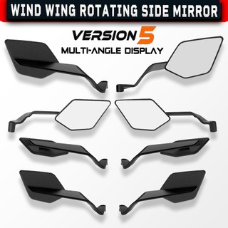 Gương Rizoma SM1 - Stealth Naked Max Cho SH / Vespa / PG1 / XSR / CB / Z1000 / Duke 790 / Ducati Mặt Kính Trắng Góc Rộng
