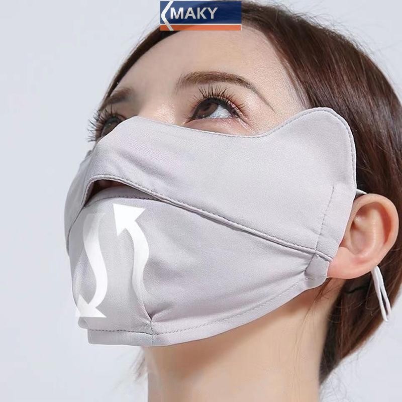 Onetimingcool Nam Nữ Ice Silk Mask Mùa Hè Chống Tia UV Đi Xe Đạp Mặt Thoáng Khí Có Thể Giặt Ngoài Trời Khăn Thể Thao VN