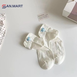 Bigdealssuper 1 Đôi Cotton Thoáng Khí Mỏng Thấp Rỗng Ra Tất Nữ Tính Trái Tim Dễ Thương Nơ Ngọt Ngào Tất Thường Ngày Thoải Mái Thời Trang Mùa Hè Tất Ngắn Quà Tặng Siêu