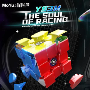 MOYU YS3M Huameng 3X3 Linh hồn của Racing Ruby Đồ chơi giảm căng thẳng từ tính MOYU Cube YS3 M20 Lõi bi từ tính Maglev UV Cube
