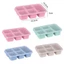 Hộp đựng đồ ăn nhẹ CHEESELY, Khay phục vụ giữ tươi bằng rơm lúa mì có nắp, Hộp đựng thực phẩm chống rò rỉ 5 ngăn di động Hộp đựng đồ ăn trưa