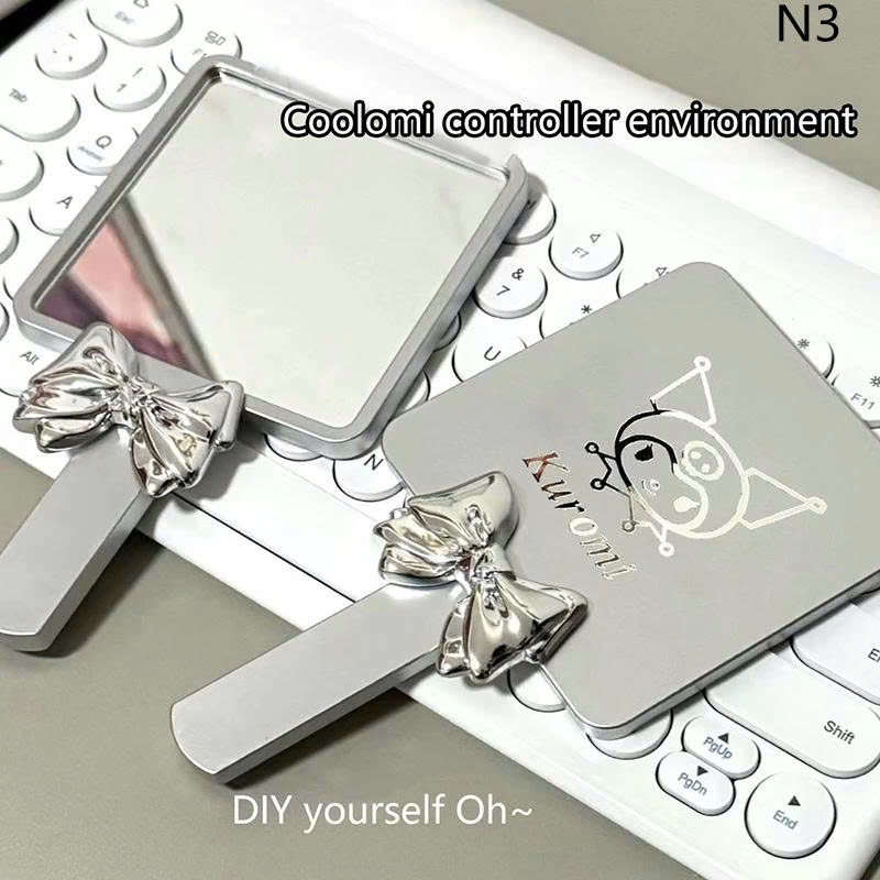 Gương trang điểm cầm tay, gương bạc vuông họa tiết dễ thương makeup sang chảnh tiện lợi nhiều mẫu