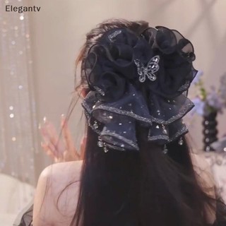 Egn Nơ Lưới Kẹp Tóc Phong Cách Công Chúa, Thanh Lịch, Phụ Kiện Tóc Sang Trọng
