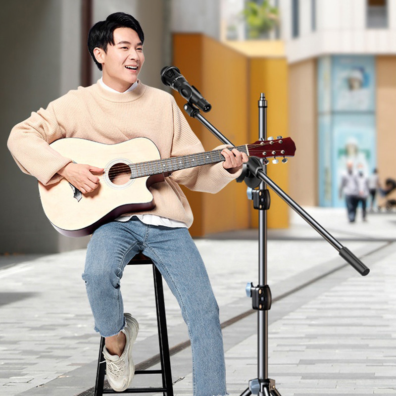 JETTING Micro Boom Tripod Chân Đế 1.7 2.1M Mic Chân Đế 66CM Tay Chữ Thập Có Kẹp Và Giá Đỡ Điện Thoại Cho Samsung Xiaomi J – ảnh mô tả chi tiết 3