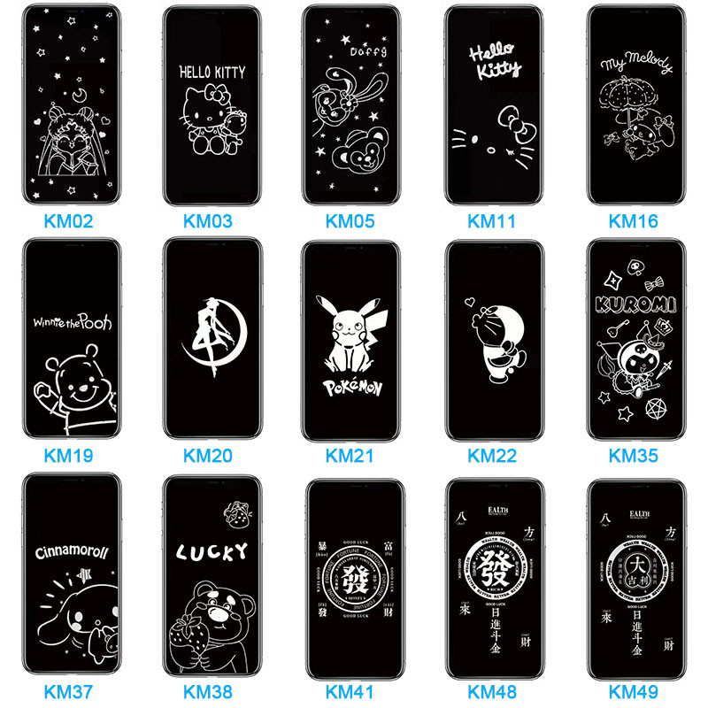 Phim Kính Cường Lực Cho iPhone 12 11 Pro max X XS XR xsmax Bảo Vệ Toàn Diện Hoạt Hình 6D Bóng Bảo Vệ Màn Hình 11PRO 11PROMAX 12PRO 12 PROMAX