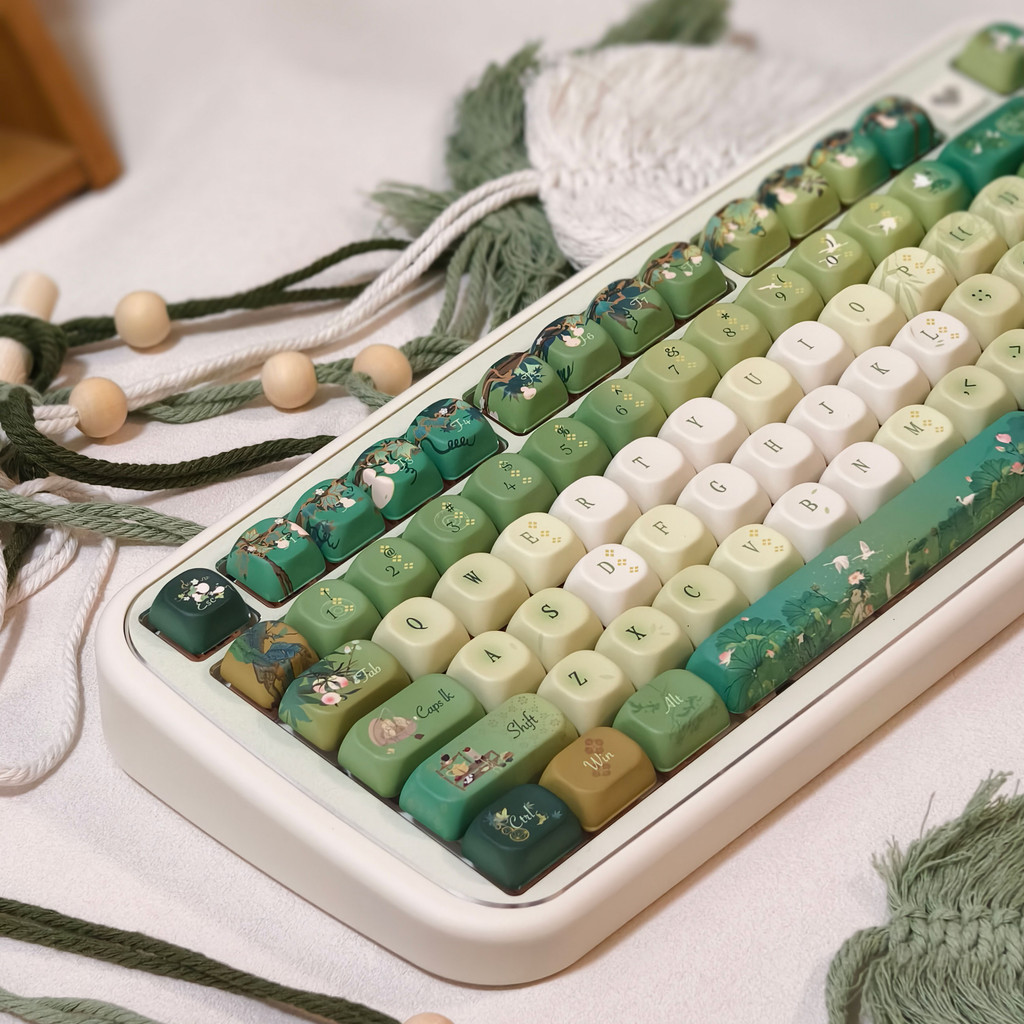 120 Phím Năm Mặt Nhuộm Thăng Hoa PBT Keycaps Hương Thơm Trà MOA & Cherry Profile Cho Bàn Phím Cơ | BigBuy360 - bigbuy360.vn