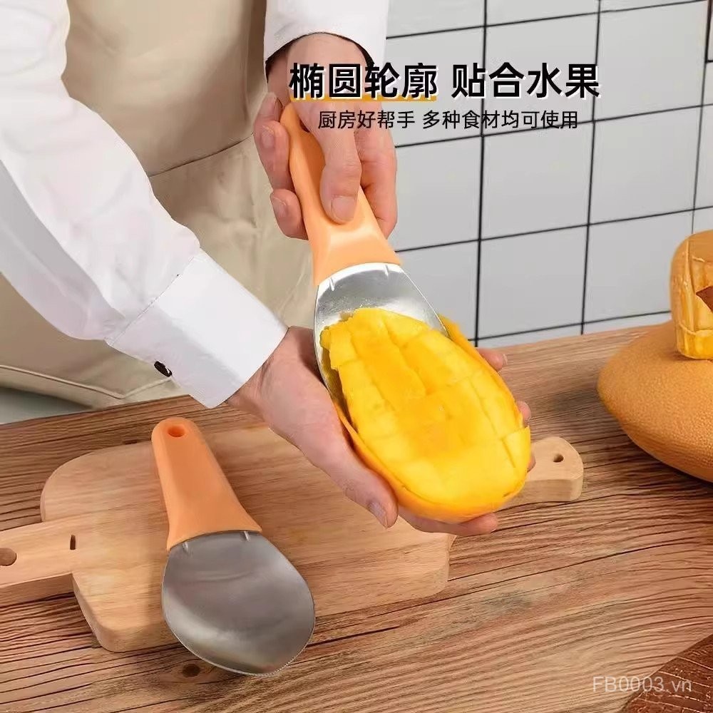 Mango Ready Stock Separator Mango Digging Fruit Peeler Take Spoon Diced Mango Peel Meat Fruit Core MCNK