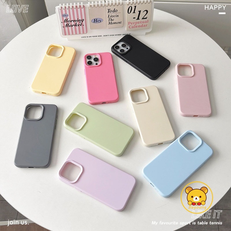 Ốp Điện Thoại Ins Style Cho OPPO Reno 14 13 11 9 Pro 8Z 7Z 8 7 Lite 5G Màu Kẹo Chắc Chắn Dopamine Matte Vỏ Đơn Giản Dễ Thương Nhiều Màu Sắc Mờ Trơn Trường Hợp Ốp Lưng Mềm