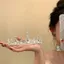Công Chúa Sáng Tạo Tinh Tế Vương Miện Kim Cương Giả Kết Cấu Sáng Sinh Nhật Vương Miện Bầu Không Khí Băng Đô Thời Trang Nhật Bản Vương Miện Hàn Quốc 6.12
