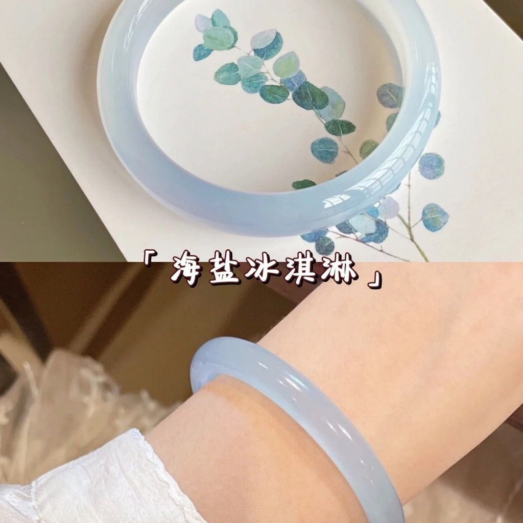 Vòng tay nữ đá mắt mèo ánh trăng màu trắng tím