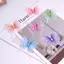 SAIA Bướm Táo, Màu Gradient DIY Organza Vải Bướm, Dreamy Bốn Lớp Trang Trí Thủ Công Mờ Trang Trí Bướm