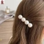 Kẹp tóc bên ngọc trai lớn Spring Barrette Kẹp tóc hợp kim thanh lịch dành cho nữ
