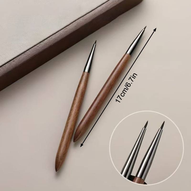 KUZHEN Gỗ Đàn Hương Móng Tay UV Gel Bút Bàn Chải Móng Tay Nghệ Thuật Lót Bàn Chải Tranh Hoa Vẽ Bút Dụng Cụ Làm Móng Tay HOT