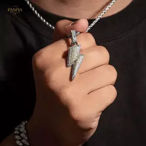 PNPIA- Pha Lê Charm Nelace Shine Full Zircon Lightning Nelace Dành Cho Nữ Đá Ra Dây Xích Hip Hop Dự Tiệc Phụ Kiện Trang Sức