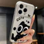 Ốp lưng iPhone Họa tiết da mạ họa tiết mèo Love iPhone 17 16 15 14 13 12 11 Pro Max Plus Max