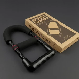 Máy tập cổ tay Kết cấu Tay cầm tăng cường Grip Strength Thiết bị tập luyện màu đen Có thể điều chỉnh sức đề kháng
