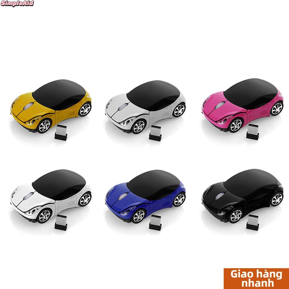 [Vận chuyển nhanh] Chuột không dây SIMPLEAID Thiết bị ngoại vi máy tính di động Bộ thu USB Đèn LED quang học 2.4GHz cho máy tính xách tay PC
