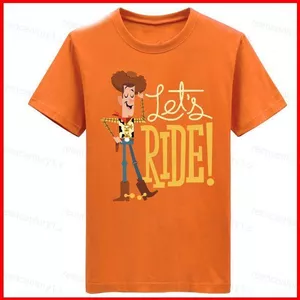 GC1 Toy Story 5 GỖ thoải mái áo thun mềm mại Cho phép đi xe cùng phong cách Áo thun ngắn tay hàng đầu GC1