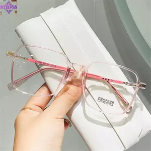 RTJIFSS Kính chống ánh sáng xanh vuông Retro sành điệu Kính nữ