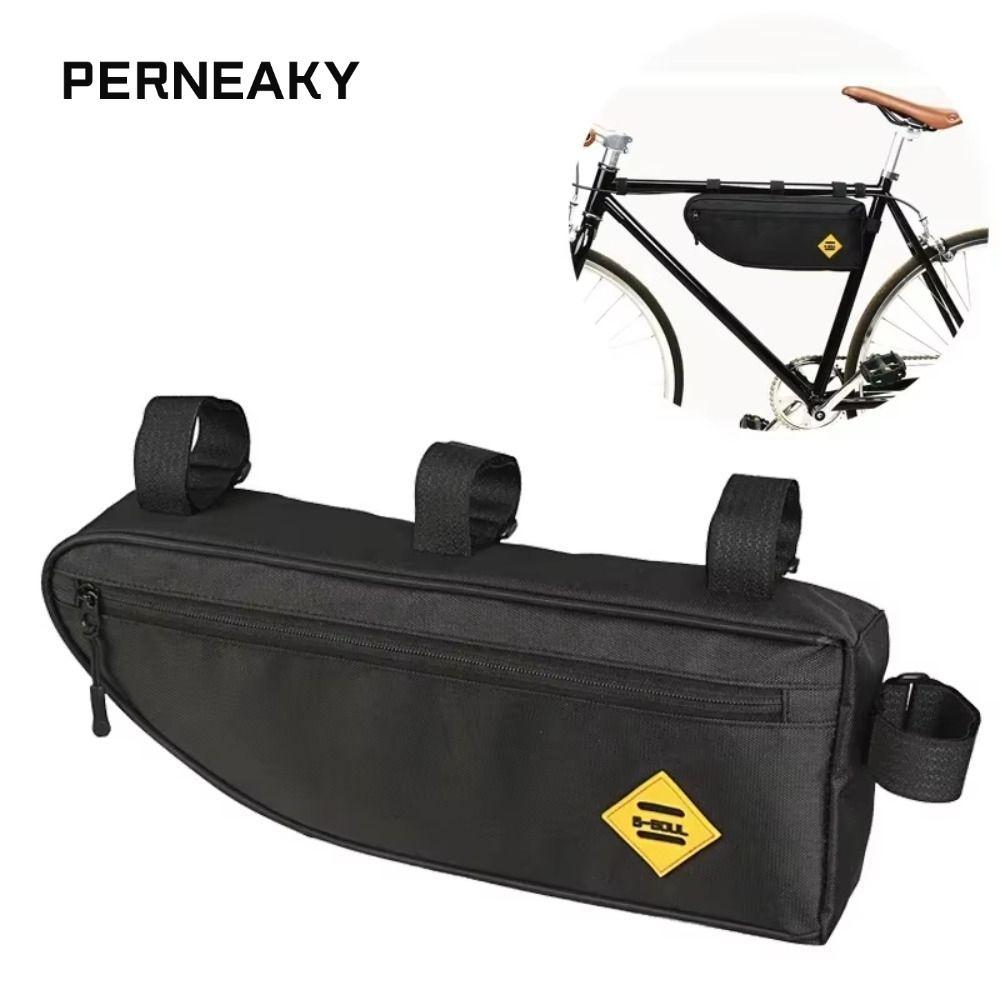 Túi tam giác xe đạp PERNEAKY, Túi ống trước khung xe đạp dung tích lớn, Phụ kiện Túi đi xe đạp chống nước MTB