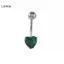 LUImo Y2K Thẩm Mỹ Pha Lê Trái Tim Zircon Bụng Nút Nhẫn Không Dị Ứng Rốn Xuyên Trang Sức Cho Nữ Dự Tiệc Mặc SBS