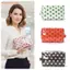 FAVORITEGOODS Túi Trang Điểm PVC, Chất Liệu PVC Túi Trang Điểm Sọc Chống Thấm Nước, Chấm Bi Chất Lượng Cao Họa Tiết Sọc Da Báo Du Lịch Túi Đựng Mỹ Phẩm Du Lịch