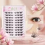 Lông mi giả tự nhiên C Curl Đen Sợi tổng hợp mềm mại Mặc hàng ngày 10-12mm Chiều dài hỗn hợp