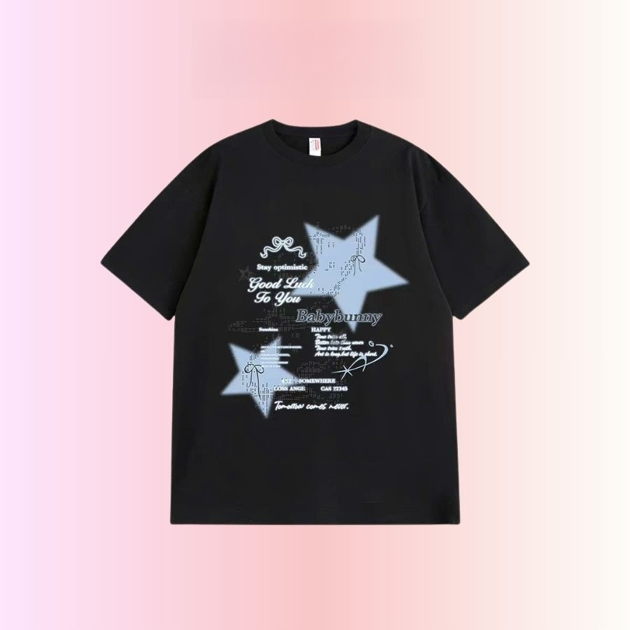 （Giao hàng 24h）Angela Áo Phông Nữ Form Rộng Tay Lỡ 100% Cotton 220gsm | T-Shirt Unisex Phong Cách Hàn Quốc AT112