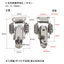 Thép không gỉ dày 304 Khóa công nghiệp Lò xo đôi Khóa nhỏ Khóa điện Hộp khóa lò xo Khóa khóa RX4P