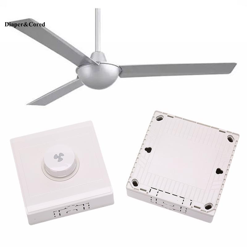 DIAPER & CORED 1PC 86Type Quạt trần Điều chỉnh Bộ điều khiển tốc độ vô cấp Công tắc treo tường 220V 10A YTH