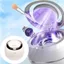 Máy làm sạch siêu âm DONOVANQQ, Máy làm sạch giữ ánh sáng UV cầm tay Mini, Sử dụng tại nhà 2 chế độ Máy làm sạch răng giả nâng cấp cho người giữ