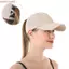 Mũ bóng chày đuôi ngựa COSCOVED, Mũ thể thao ngoài trời thoáng khí khô nhanh, Lưới mỏng thời trang Criss Cross Bun lộn xộn Bảo vệ tia cực tím Mũ Snapback Golf