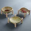 🔥có hàng sẵn🔥đựng hoa quả Mẹt tre đựng đồ ăn Handmade Tre Dệt Giỏ Nhỏ Khay Làm Mới Khay Hộ Gia Đình Nhà Bếp Thoát Nước Thùng Hấp Buns Hấp Buns Trái Cây Kệ Giỏ