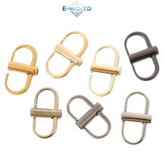 E-WOITD 2X Có Thể Điều Chỉnh Kim Loại Bule Kẹp Túi Xách Dây Xích Chiều Dài Ngắn Túi Phụ Kiện E-WOITD