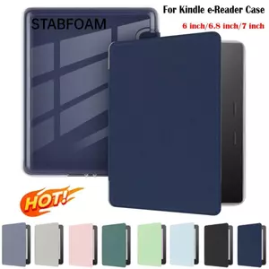 Máy đọc sách điện tử STABFOAM, Vỏ Folio Acrylic chống trầy xước, Tự động ngủ / Đánh thức Quỹ thông minh chống sốc siêu mỏng cho Kindle Paperwhite 1 / 2 / 3 / 4 / 5 2024 6-7 inch