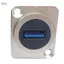 Apill Dioche USB3.0 Đầu nối gắn bảng điều khiển từ cái sang ổ cắm USB loại D truyền dữ liệu ổn định cho tủ 86 (Vỏ màu đen)